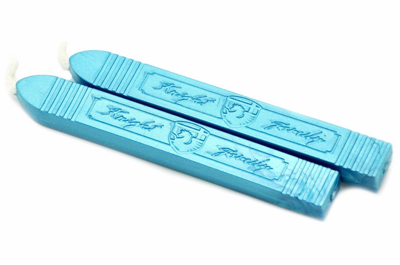 Metallic Sky Blue Wick Sealing Wax Stick - Backtozero B20 - Blue, Metallic, sale, Sealing Wax, Sky Blue, Wick Stick, Wick Wax, WWax