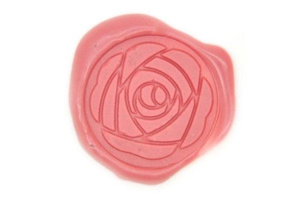 Peony Wax Seal Stamp - Backtozero B20 - Botanical, floral, Flower, genericlonghandle, Nature, peony, Pink, Plant