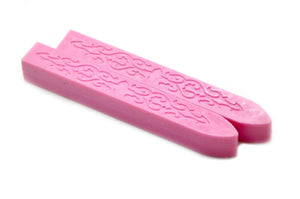Pink Non-Wick Filigree Sealing Wax Stick - Backtozero B20 - filigree non wick, Non-Wick Sitck, Non-Wick Wax, Pink, sale, Sealing Wax, Wax Stick