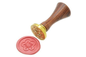 Plum Flower Wax Seal Stamp Designed by Khuê Tran | Available in 4 Sizes - Backtozero B20 - Botanical, collaboration, floral, Flower, Japanese, Khuê Tran, miraikat, Plant, plum flower, sakura, Signature, signaturehandle
