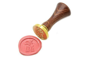 With Love Wax Seal Stamp Designed by Yen Chin - Backtozero B20 - collaboration, handwriting, Love, Pink, Signature, signaturehandle, with love, yen chin