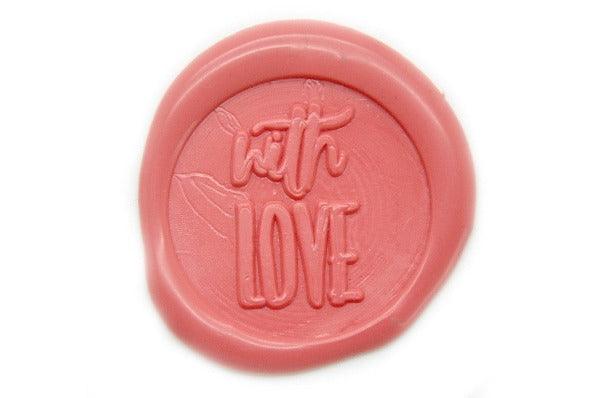 With Love Wax Seal Stamp Designed by Yen Chin - Backtozero B20 - collaboration, handwriting, Love, Pink, Signature, signaturehandle, with love, yen chin