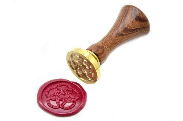Mizuhiki Japanese Knot Wax Seal Stamp - Backtozero B20 - Burgundy, Deco, Decorative, Japanese, knot, mizuhiki, Signature, signaturehandle
