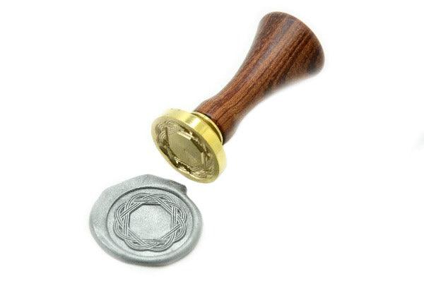 Mizuhiki Japanese Knot Wax Seal Stamp - Backtozero B20 - Deco, Decorative, Japanese, knot, mizuhiki, Signature, signaturehandle, Silver