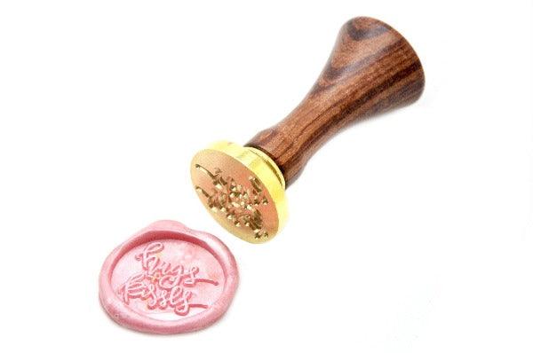 Hugs & Kisses Wax Seal Stamp Designed by Jo - Backtozero B20 - collaboration, handwriting, hugs, Jo, kiss, kisses, Message, metallic, metallic pink, Pink, Signature, signaturehandle, Words