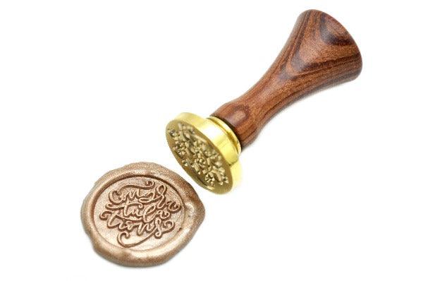 Congratulations Wax Seal Stamp Designed by Jo - Backtozero B20 - Champagne Gold, collaboration, congatulations, handwriting, Jo, Message, metallic, Signature, signaturehandle, Words