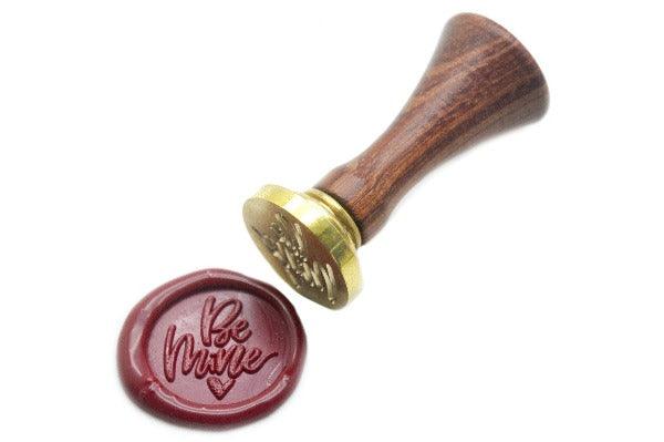 Be Mine Wax Seal Stamp - Backtozero B20 - Be mine, Burgundy, Heart, Love, Message, Signature, signaturehandle