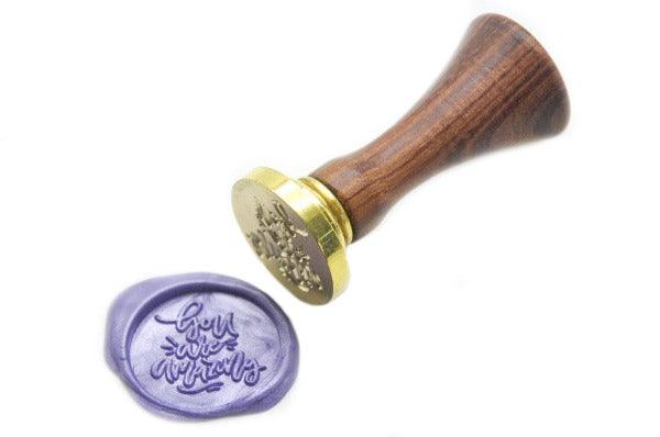 You are Amazing Wax Seal Stamp - Backtozero B20 - Love, Message, Metallic, metallic lavender, Purple, Signature, signaturehandle