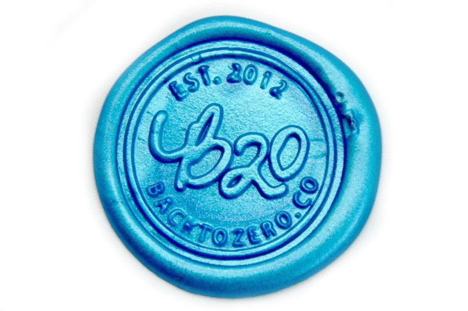 Metallic Sky Blue Wick Sealing Wax Stick - Backtozero B20 - Blue, Metallic, sale, Sealing Wax, Sky Blue, Wick Stick, Wick Wax, WWax