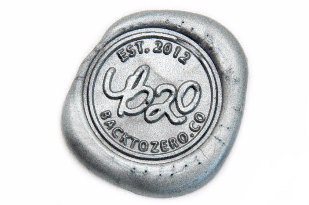 Metallic Pewter Wick Sealing Wax Stick - Backtozero B20 - Metallic, pewter, sale, Sealing Wax, Wick Stick, Wick Wax, WWax
