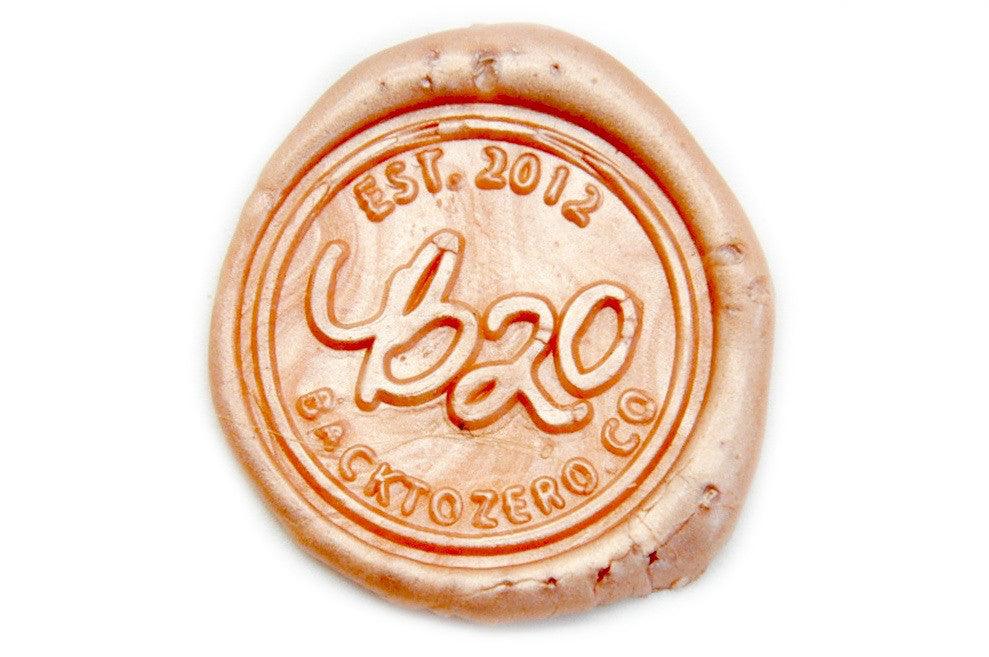 Metallic Peach Pink Wick Sealing Wax Stick - Backtozero B20 - Metallic, Peach, Pink, sale, Sealing Wax, Wick Stick, Wick Wax, WWax