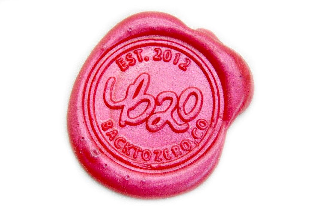 Metallic Deep Pink Wick Sealing Wax Stick - Backtozero B20 - Metallic, Pink, sale, Sealing Wax, Wick Stick, Wick Wax, wwax