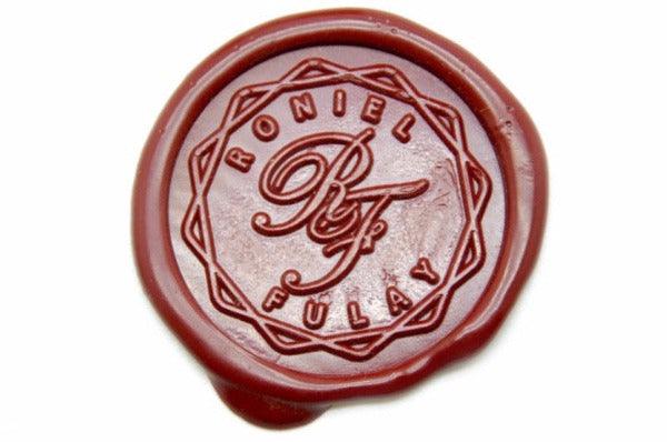 Intertwined Snell 2 Letter Monogram Custom Wax Seal Stamp with Rosewoo –  Nostalgic Impressions