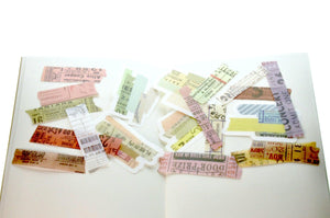 Translucent Stickers Set | Washi Tape D - Backtozero B20 - sticker, ticket, translucent, washi, Yellow