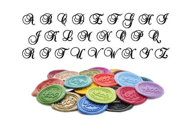 Double Initials Ampersand Wax Seal Stamp - Backtozero B20 - 2 initials, 2initials, Ampersand, and, Deep Red, Double Initials, genericlonghandle, Initial, Letter, Letters, monogram, Personalized, Two initials, Wedding