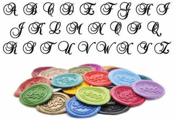 Initial Monogram Wax Seal Stamp - Backtozero B20 - 1 initial, 1initial, Calligraphy, Letter, Monogram, One initial, Personalized, Signature, signaturehandle