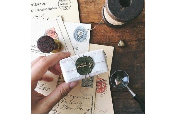 Yours Sincerely Wax Seal Stamp Designed by Pooi Chin - Backtozero B20 - collaboration, Deep Red, Message, PC, Pooi Chin, Signature, signaturehandle, sincerely, Words, yours