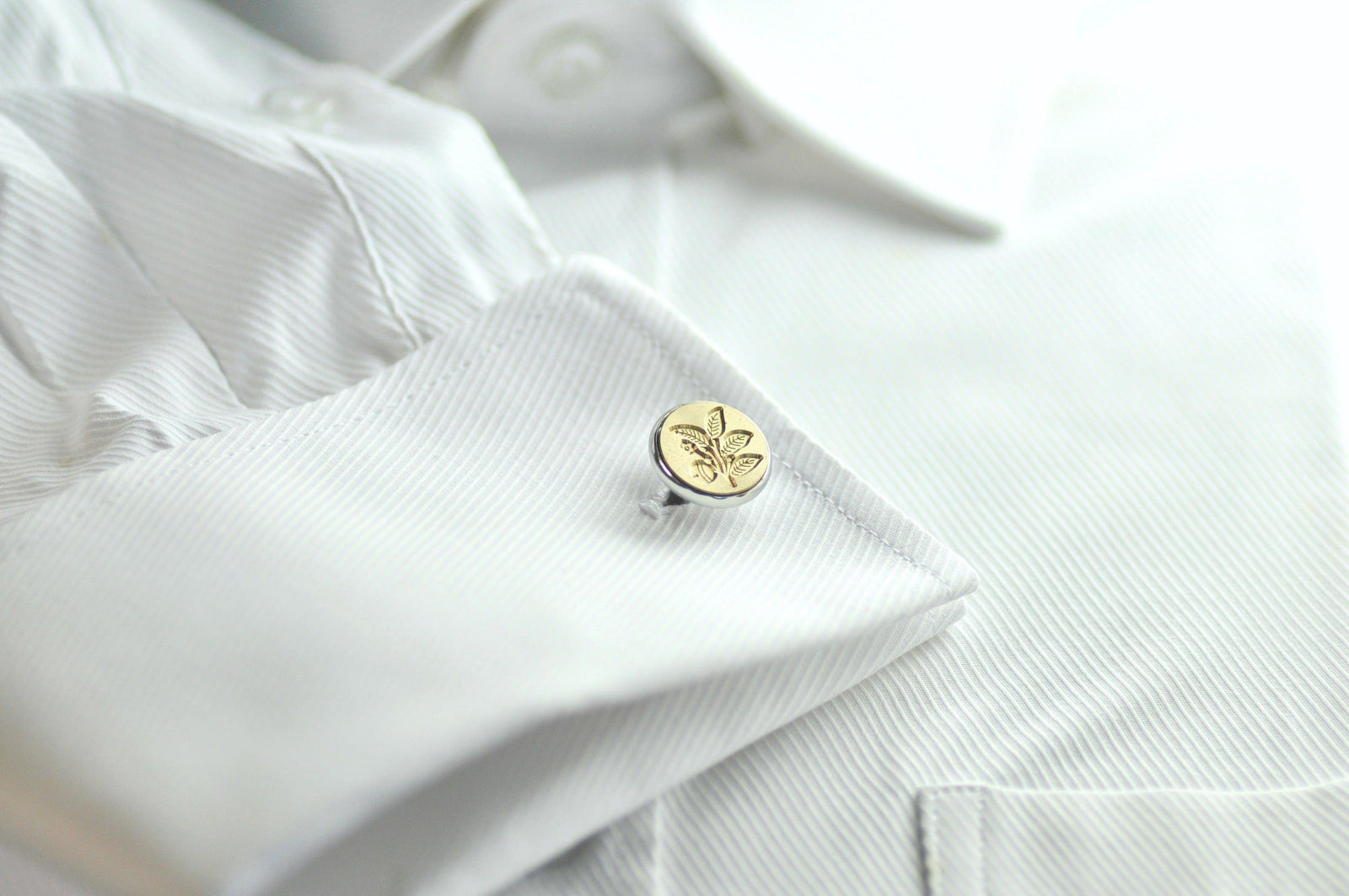 Japanese Kamon Sakaki Bell Signet Cufflinks - Backtozero B20 - 14mm, brass, cufflinks, him, Japanese, japanese family crest, Kamon, signet, stainless steel