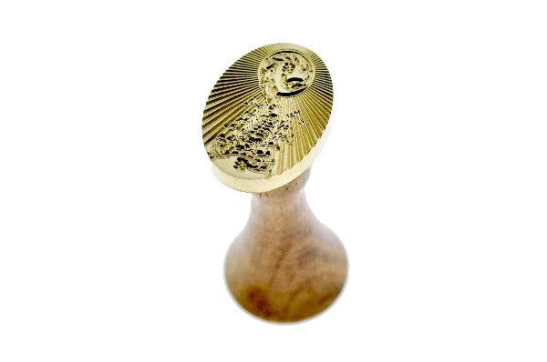 Starburst Zodiac Scorpio Wax Seal Stamp - Backtozero B20 - light gold, marble, marble wax, Metallic Blue, nature, oval, Scorpio, scorpion, Signature, signaturehandle, Silver, starburst, zodiac