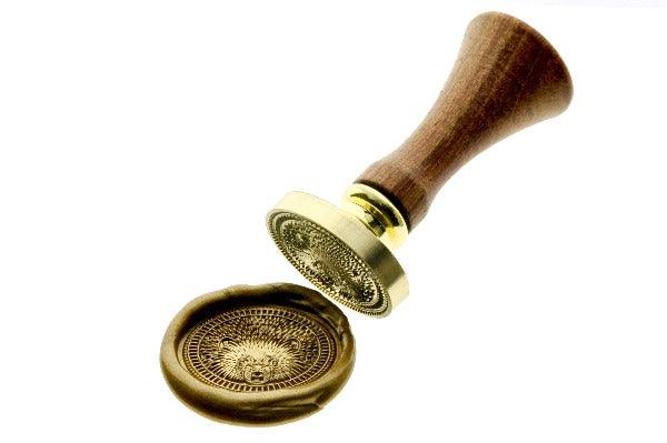 Hedgehog Portrait Wax Seal Stamp - Backtozero B20 - Animal, Animal Lover, Copper, hedgehog, hedgie, oval, Portrait, Signature, signaturehandle