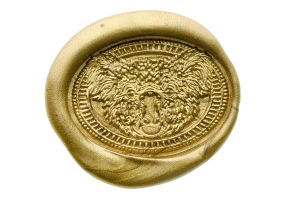 Koala Portrait Wax Seal Stamp - Backtozero B20 - Animal, Animal Lover, Copper, oval, Portrait, Signature, signaturehandle