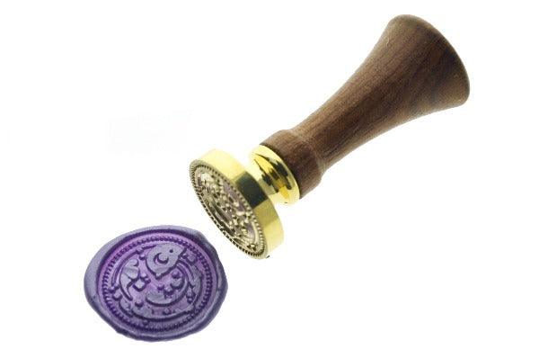 Moonjelly Aria Wax Seal Stamp Designed by Ame - Backtozero B20 - ameruu, collaboration, metallic purple, moon, Purple, signaturehandle
