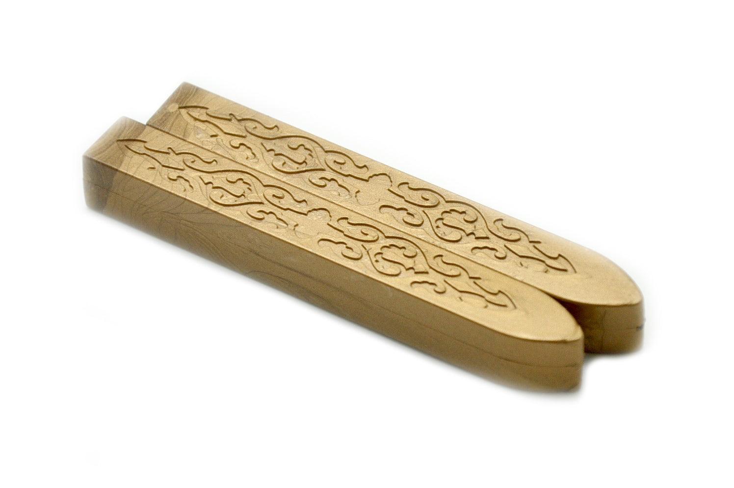 Antique Brass Non-Wick Filigree Sealing Wax Stick - Backtozero B20 - brass, filigree non wick, Metallic, Non-Wick Sitck, Non-Wick Wax, sale, Sealing Wax, Wax Stick