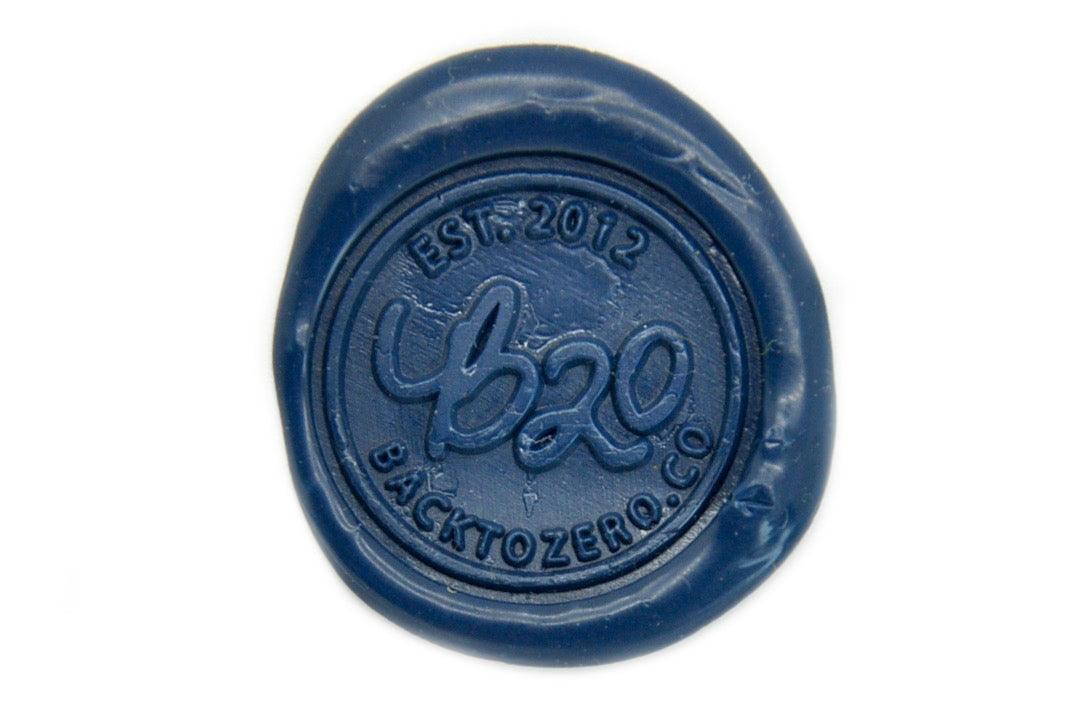 Blue Non-Wick Fleur Sealing Wax Stick - Backtozero B20 - Blue, fleur non wick, Non-Wick Sitck, Non-Wick Wax, sale, Sealing Wax, Wax Stick