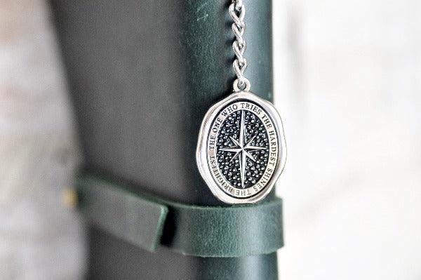 Message Wax Seal Enamel Bookmark | Star | Shine | L - Backtozero B20 - book, book lover, bookmark, bright, dangle, enamel, her, him, lapel, metal, newarrivals, pendant, shine, Silver, soft enamel, star, starry