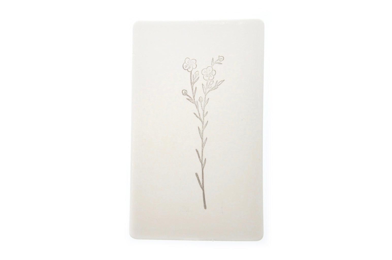 Botanical Rubber Stamp | F - Backtozero B20 - botanic, Botanical, floral, Flower, Nature, Plant, rubber stamp, wax flower