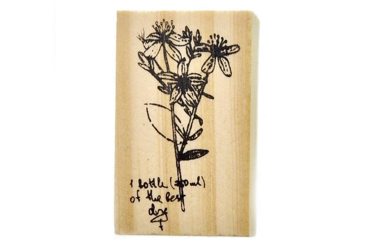 Botanical Words Rubber Stamp | D - Backtozero B20 - Botanical, floral, Flower, Geometric, Nature, rubber stamp
