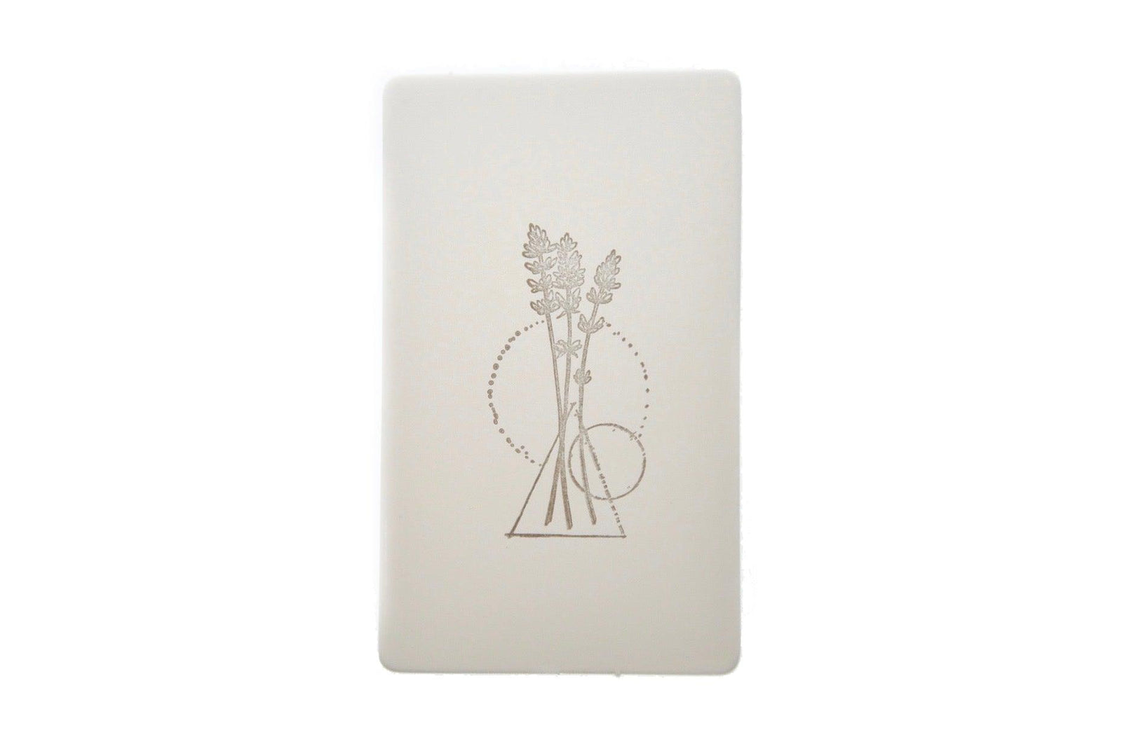 Geometric Lavender Rubber Stamp - Backtozero B20 - Botanical, floral, Flower, Geometric, Lavender, Nature, rubber stamp