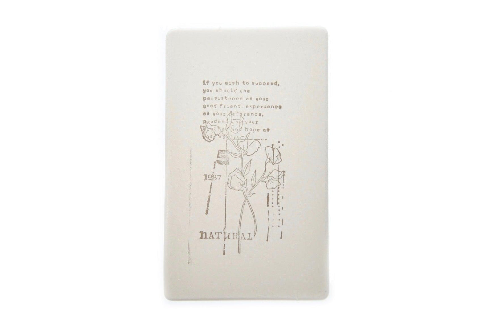 Botanical Words Rubber Stamp | B - Backtozero B20 - Botanical, floral, Flower, Nature, rubber stamp