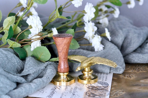 Brass Goose Wax Seal Handle - Backtozero B20 - Bird, brass deco, duck, handle