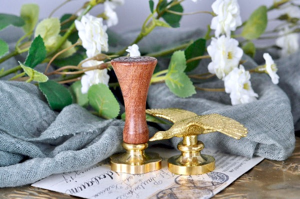 Brass Goose Wax Seal Handle - Backtozero B20 - Bird, brass deco, duck, handle