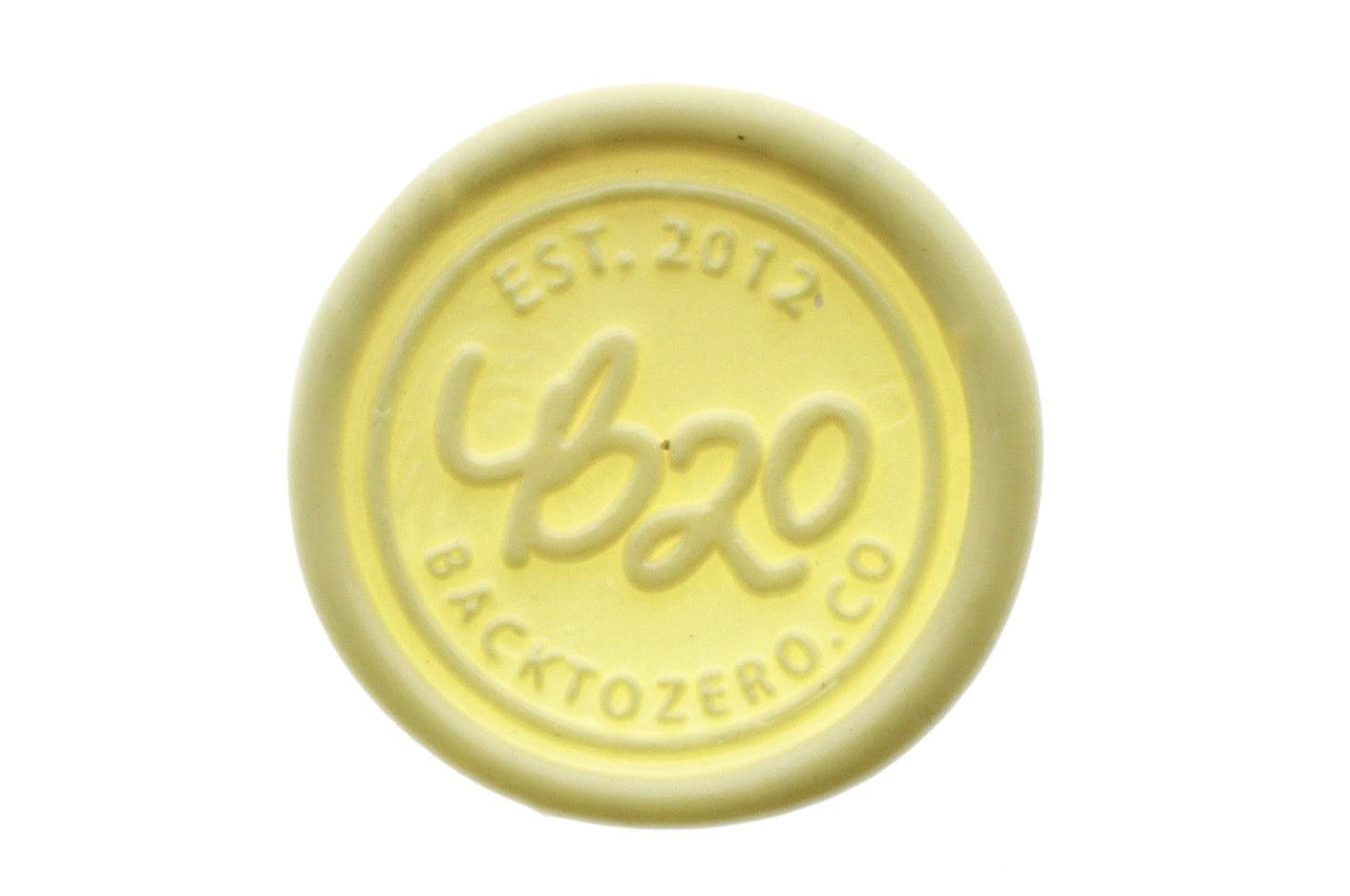 Buttermilk Octagon Sealing Wax Beads - Backtozero B20 - baby yellow, octagon bead, pastel, sealing wax, soft yellow, tin, Wax Beads, yellow