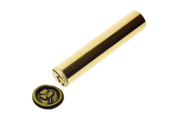 Mini Clover Leaf Wax Seal Stamp - Backtozero B20 - black, botanic, Botanical, clover, gold, gold dust, gold powder, Leaf, mini, Nature, newarrivals, Shamrock, spring