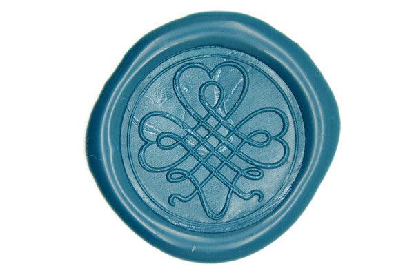 Shamrock Clover Wax Seal Stamp - Backtozero B20 - Clover, genericlonghandle, Green, luck, Lucky, Nature, Shamrock