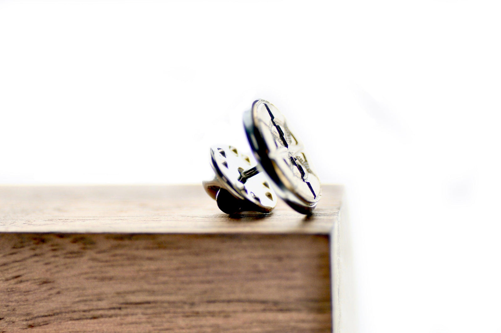 Compass Signet Pin - Backtozero B20 - 10mm, 12mm, 14mm, badge, brass, brooch, him, Nautical, pin, signet, stainless steel