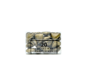Antique Brass Sealing Wax Heart Bead - Backtozero B20 - Copper, Heart Bead, Heart Wax, sale, Sealing Wax, Wax Bead