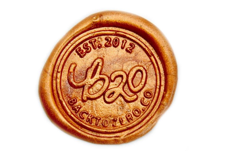 Copper Gold Non-Wick Fleur Sealing Wax Stick - Backtozero B20 - Copper Gold, fleur non wick, Non-Wick Sitck, Non-Wick Wax, sale, Sealing Wax, Wax Stick
