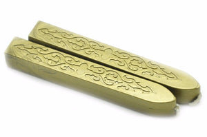 Dark Gold Filigree Wick Sealing Wax Stick - Backtozero B20 - Dark Gold, Filigree Wick, Manual recommendation, sale, Sealing Wax, Wick Stick, Wick Wax, wwax