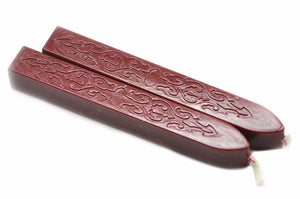 Dark Red Filigree Wick Sealing Wax Stick - Backtozero B20 - Deep Red, Filigree Wick, Red, sale, Sealing Wax, Wick Stick, Wick Wax, wwax