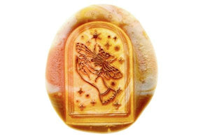 Mystical Dream Fly with the Bee Wax Seal Stamp - Backtozero B20 - antique gold, Bee, bug, dome, glass dome, gold, hand, hand gesture, insect, Insects, Metallic, mystic, mystical, pearl, pearl white, salmond, signaturehandle, star, stars