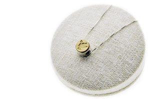 Dove 2-Side Floating Signet Necklace - Backtozero B20 - 10mm, 10mm necklace, 2sidenecklace, bead, brass, charm, floating, minimal, minimalnecklace, necklace, peace, signet, signet necklace, silver