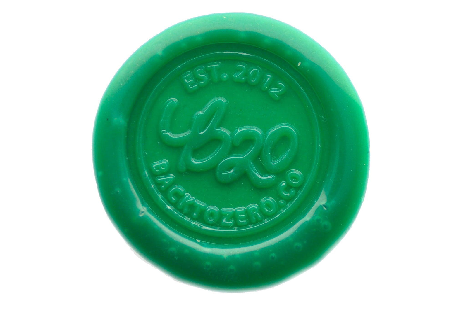 Emerlad Non-Wick Filigree Sealing Wax Stick - Backtozero B20 - filigree non wick, Green, Non-Wick Sitck, Non-Wick Wax, sale, Sealing Wax, Wax Stick