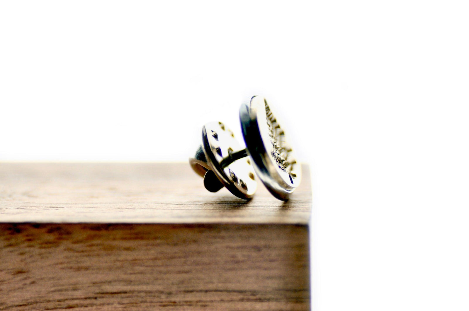 Fern Signet Pin - Backtozero B20 - 10mm, 12mm, 14mm, badge, botanic, Botanical, brass, brooch, him, Leaf, Leafs, pin, signet, stainless steel