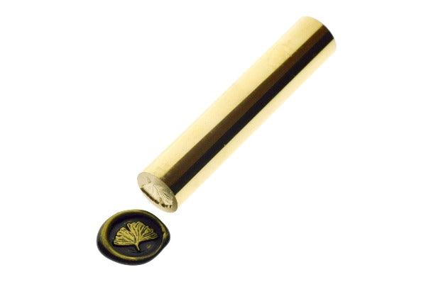 Mini Gingko Leaf Wax Seal Stamp - Backtozero B20 - black, botanic, Botanical, ginkgo, gold, gold dust, gold powder, Leaf, mini, Nature, newarrivals, spring