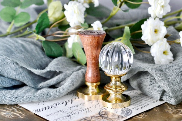 Glass Wax Seal Handle | Swirl Ball - Backtozero B20 - glass, handle