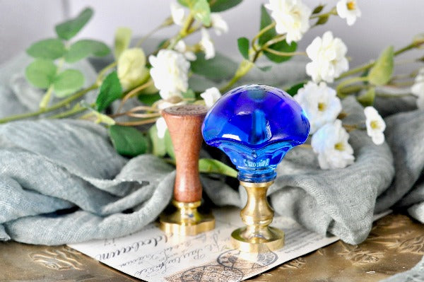 Moonlight Crystal Glass Wax Seal Handle - Backtozero B20 - crystal glass, handle